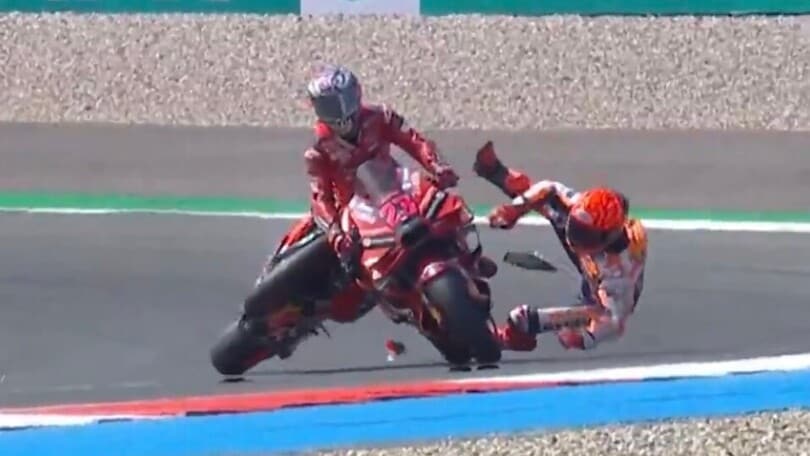 MotoGP Olanda: Marc Marquez tampona Enea Bastianini