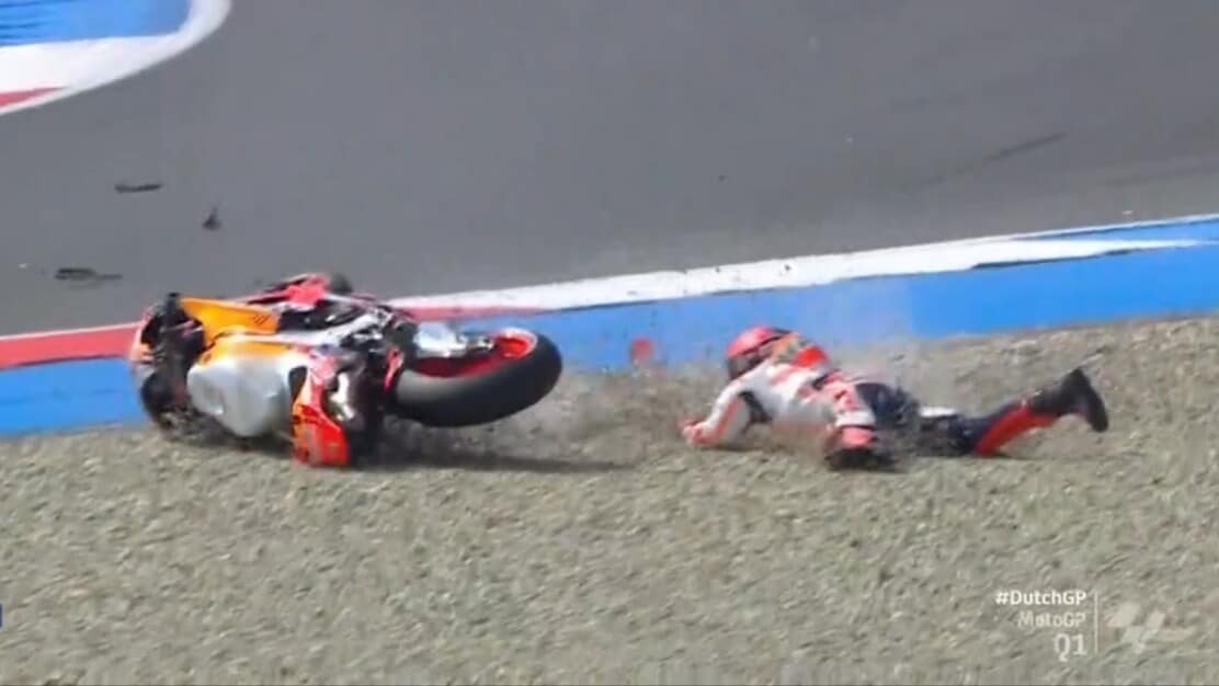 MotoGP Olanda: Marc Marquez tampona Enea Bastianini