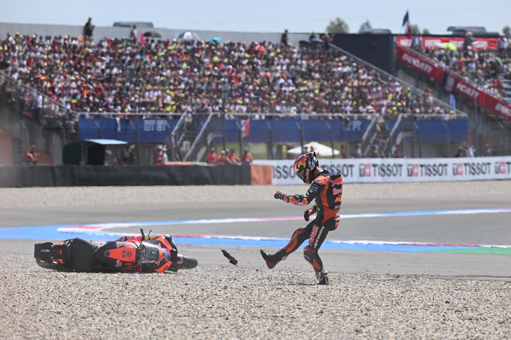 MotoGP Olanda: Jack Miller furioso, moto distrutta