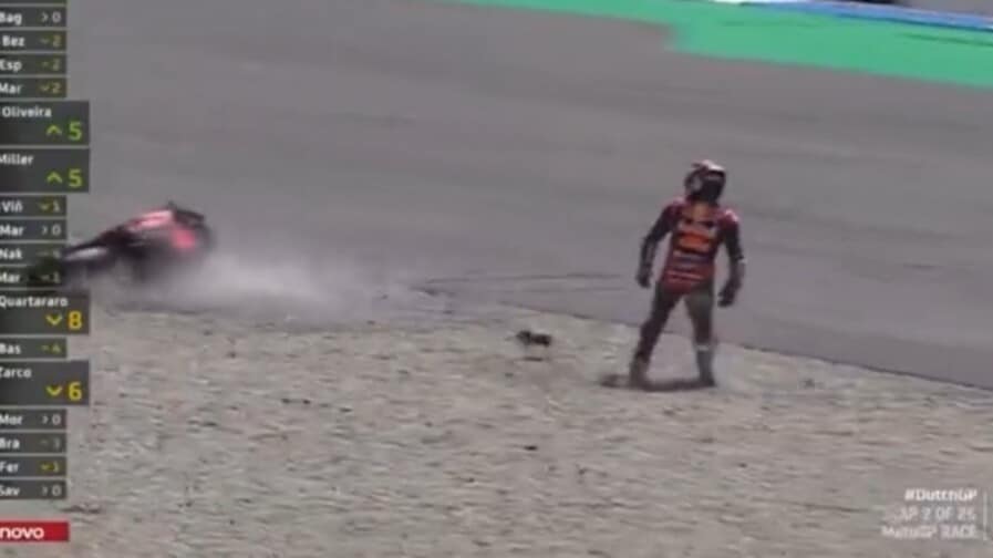 MotoGP Olanda: Jack Miller furioso, moto distrutta