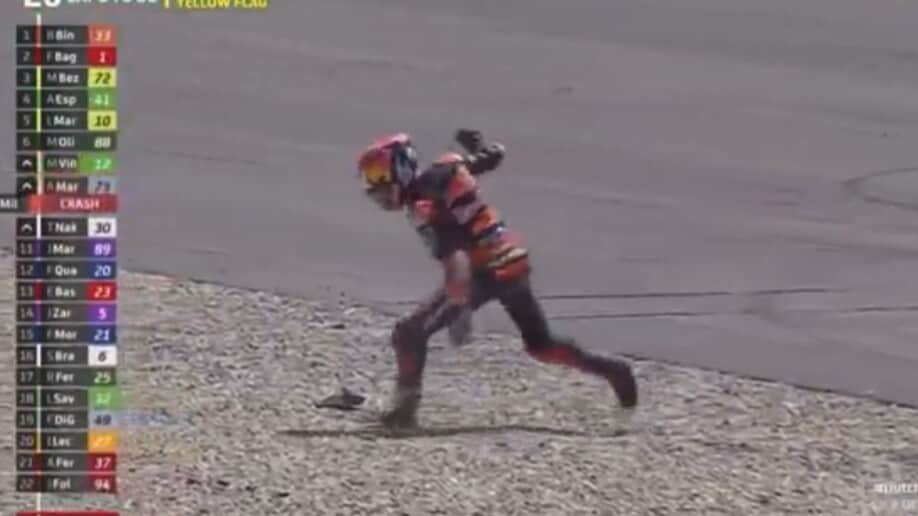 MotoGP Olanda: Jack Miller furioso, moto distrutta