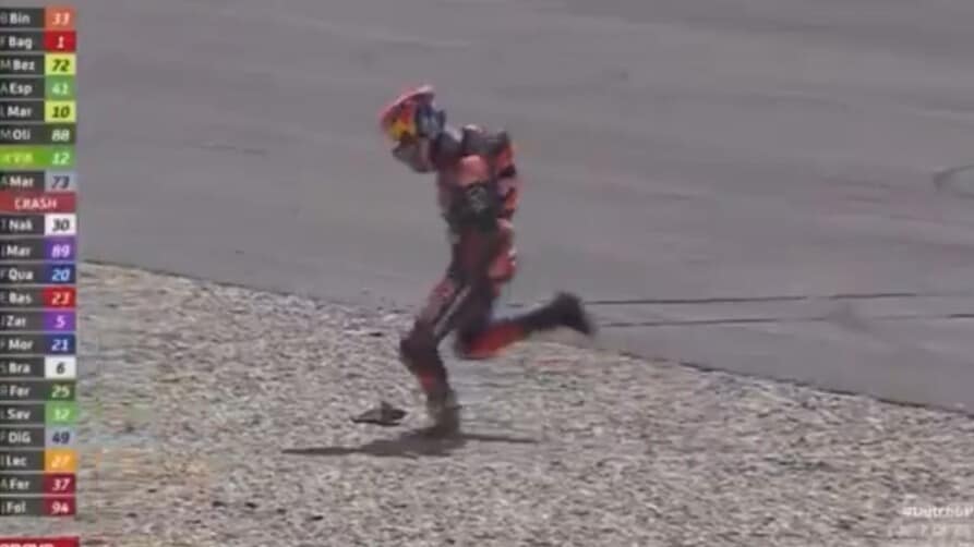 MotoGP Olanda: Jack Miller furioso, moto distrutta