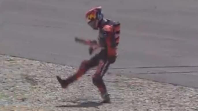 MotoGP Olanda: Jack Miller furioso, moto distrutta