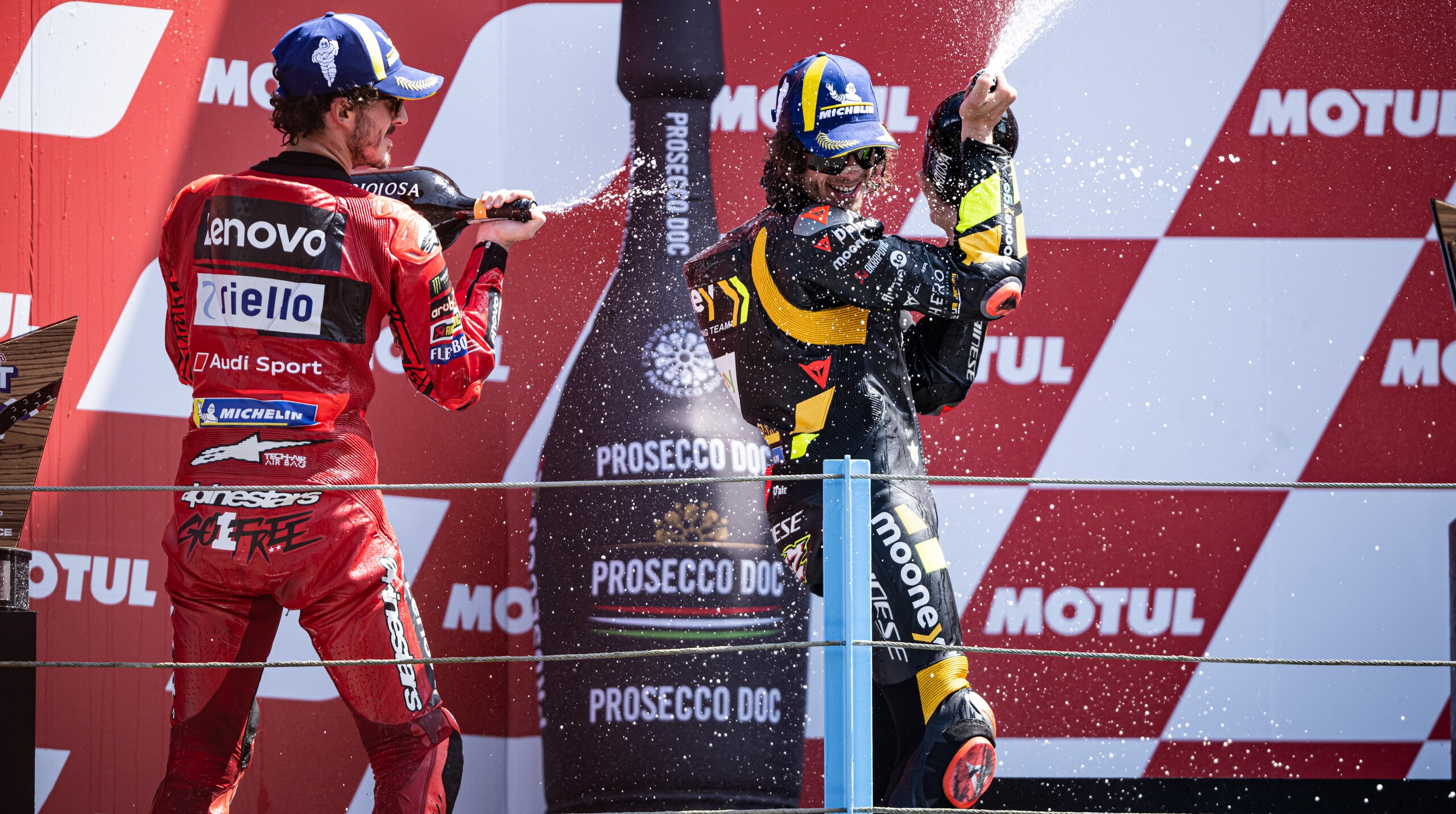 MotoGP, Bagnaia e Bezzecchi come Rossi, Melandri e Capirossi: i numeri post Assen