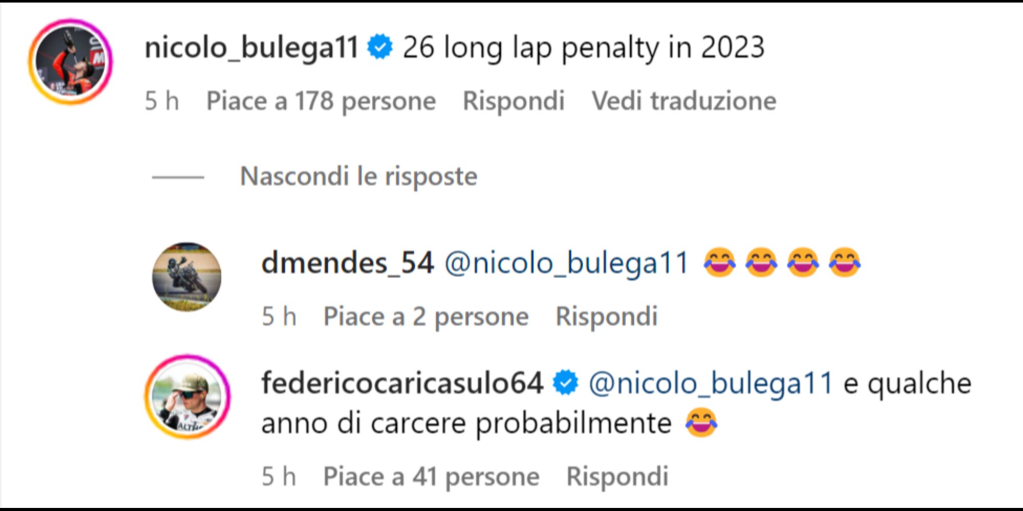 Duello Toprak/Carica, i piloti scherzano sulle penalità del 2023