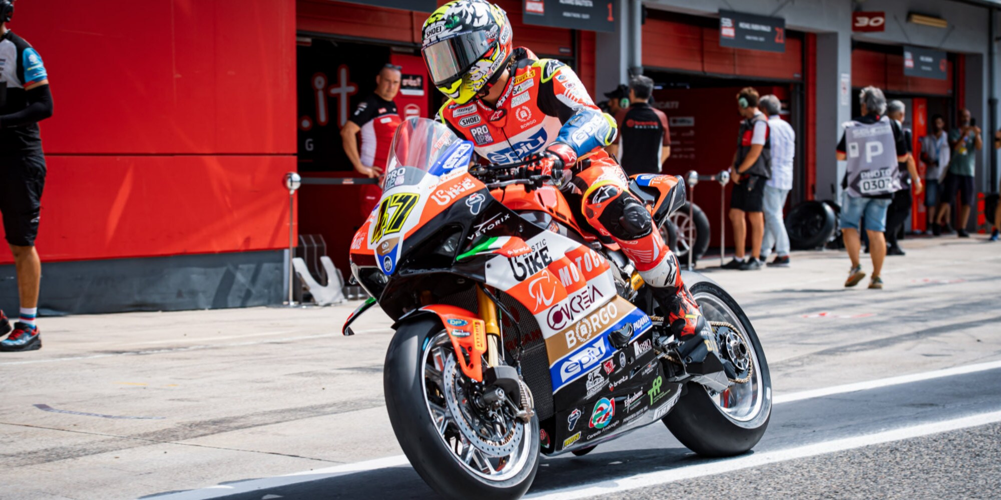 SBK Imola, Bassani: “I 250 giri? Si sente che non è la solita Ducati”