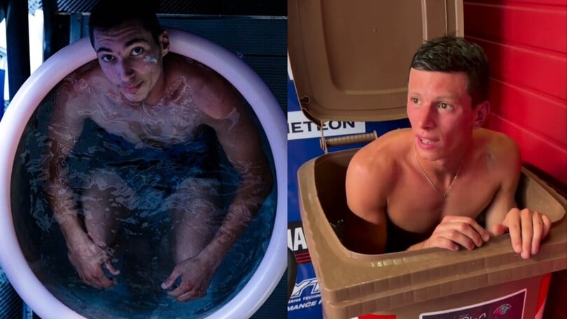 SBK Imola, caldo record: i piloti cercano il fresco nei secchi