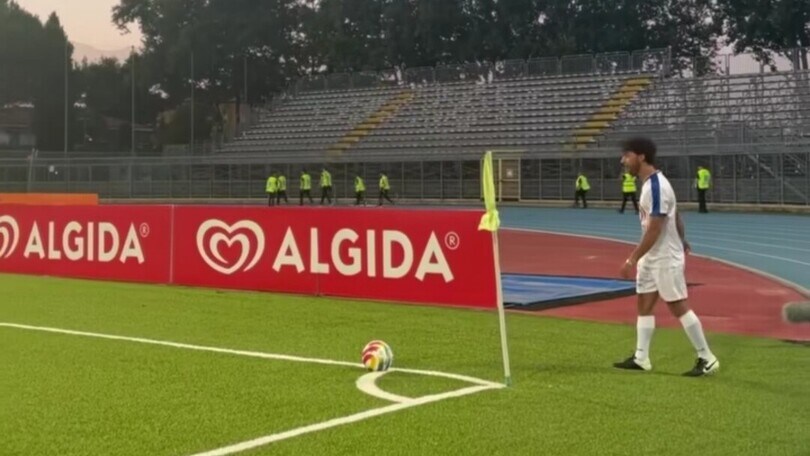 Enea Bastianini alla Partita del Cuore per la Romagna: le foto