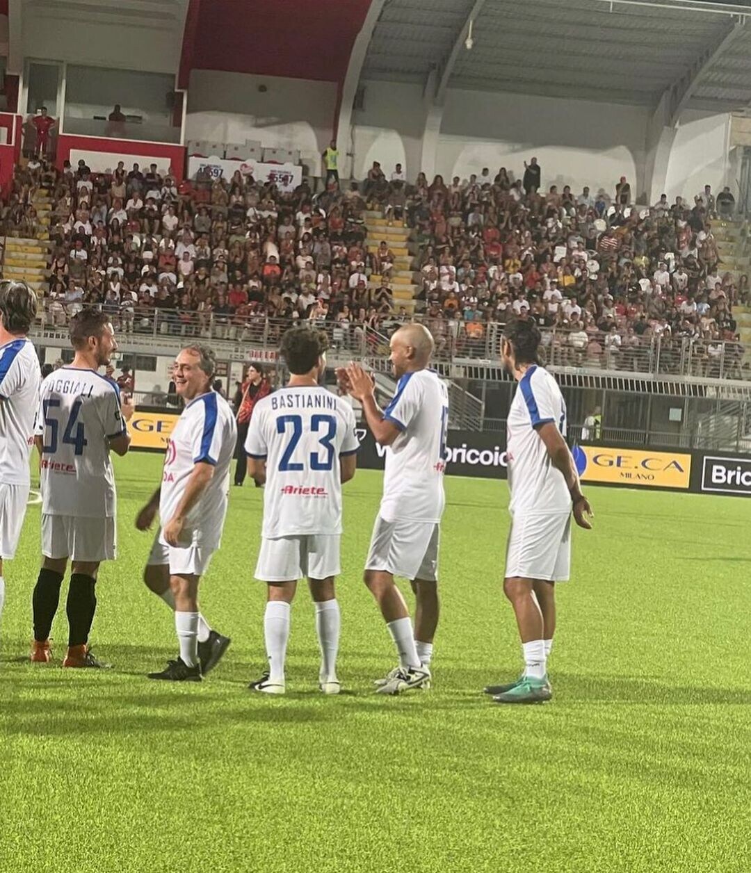 Enea Bastianini alla Partita del Cuore per la Romagna: le foto