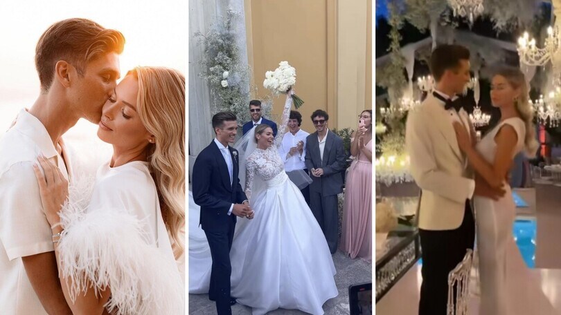 Luca Marini e Marta Vincenzi sposi: le foto del matrimonio