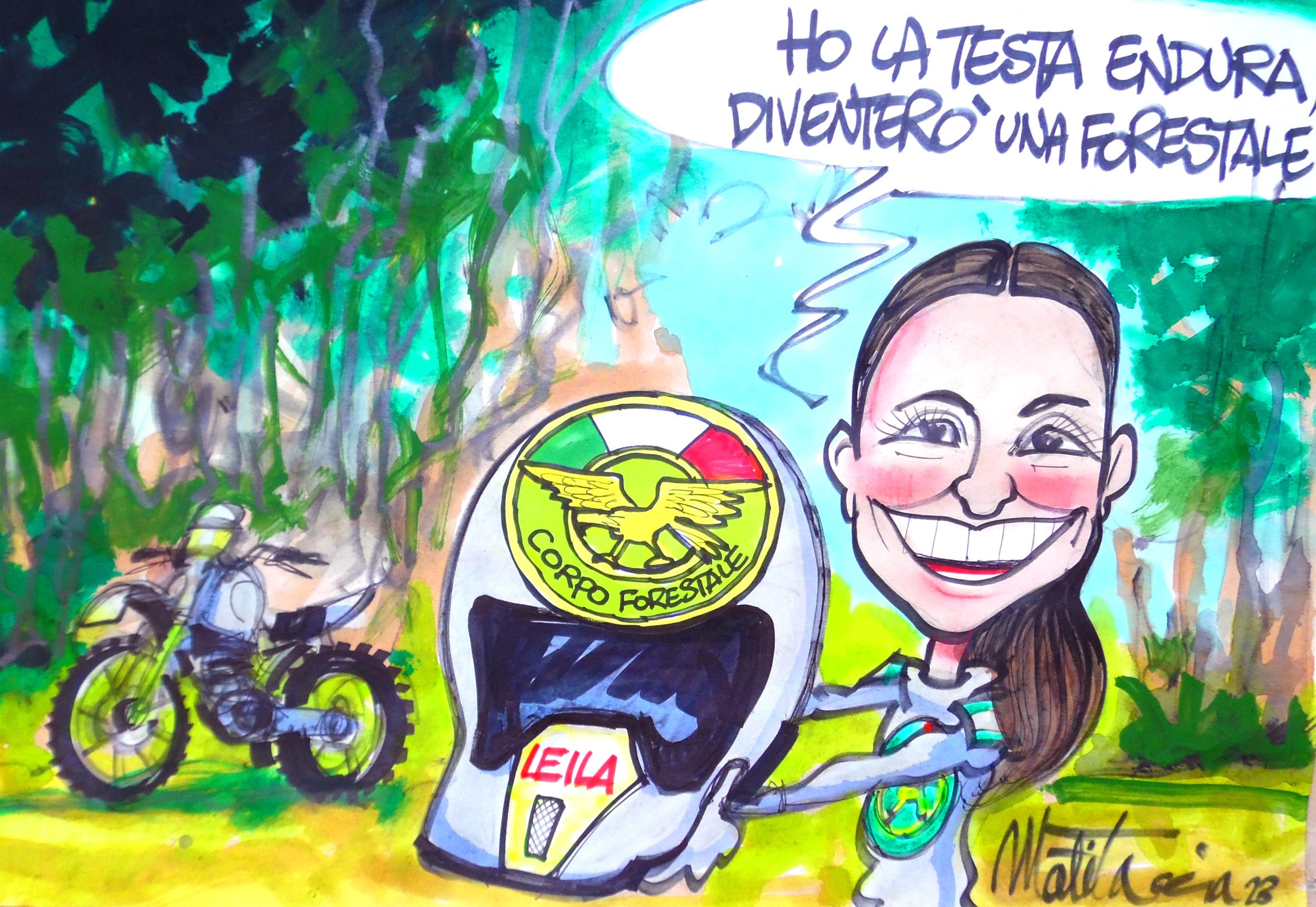 Leila Olimi, tra moto e natura | Io Guido da Sola