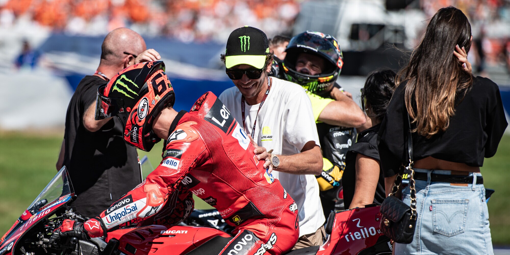 MotoGP Austria, Valentino Rossi esalta Bagnaia e tutta l'Academy