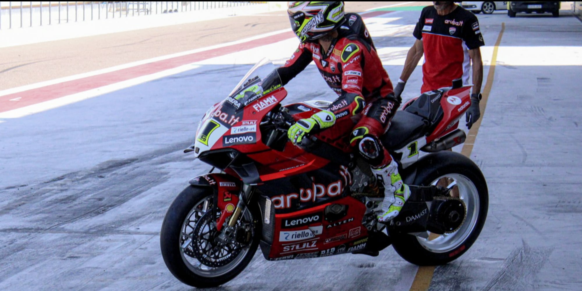SBK, Test Aragon: sulla Panigale una forcella derivata dalla MotoGP