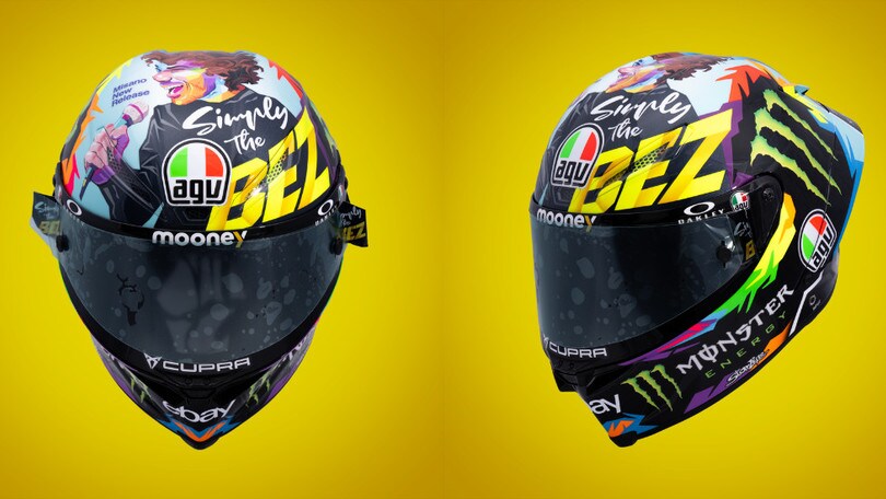 Bezzecchi, il casco celebrativo per il GP di San Marino