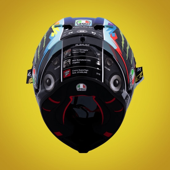 Bezzecchi, il casco celebrativo per il GP di San Marino