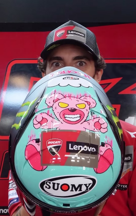 Bagnaia, il casco celebrativo per il GP di San Marino