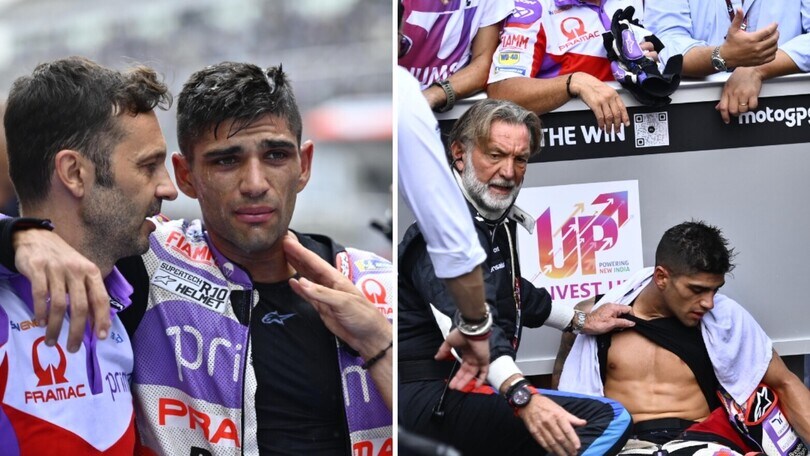 MotoGP India, malore per Jorge Martin: lo aiutano i medici