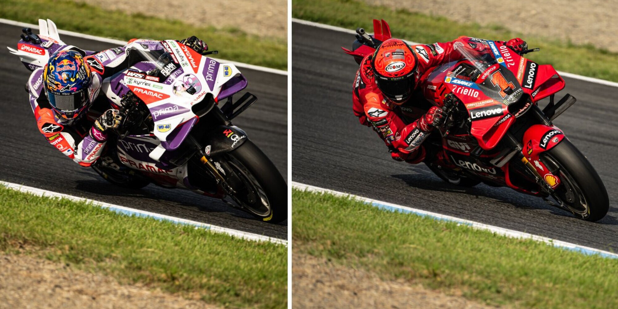 MotoGP: Bagnaia e Martin ai tempi di Marquez in Ducati