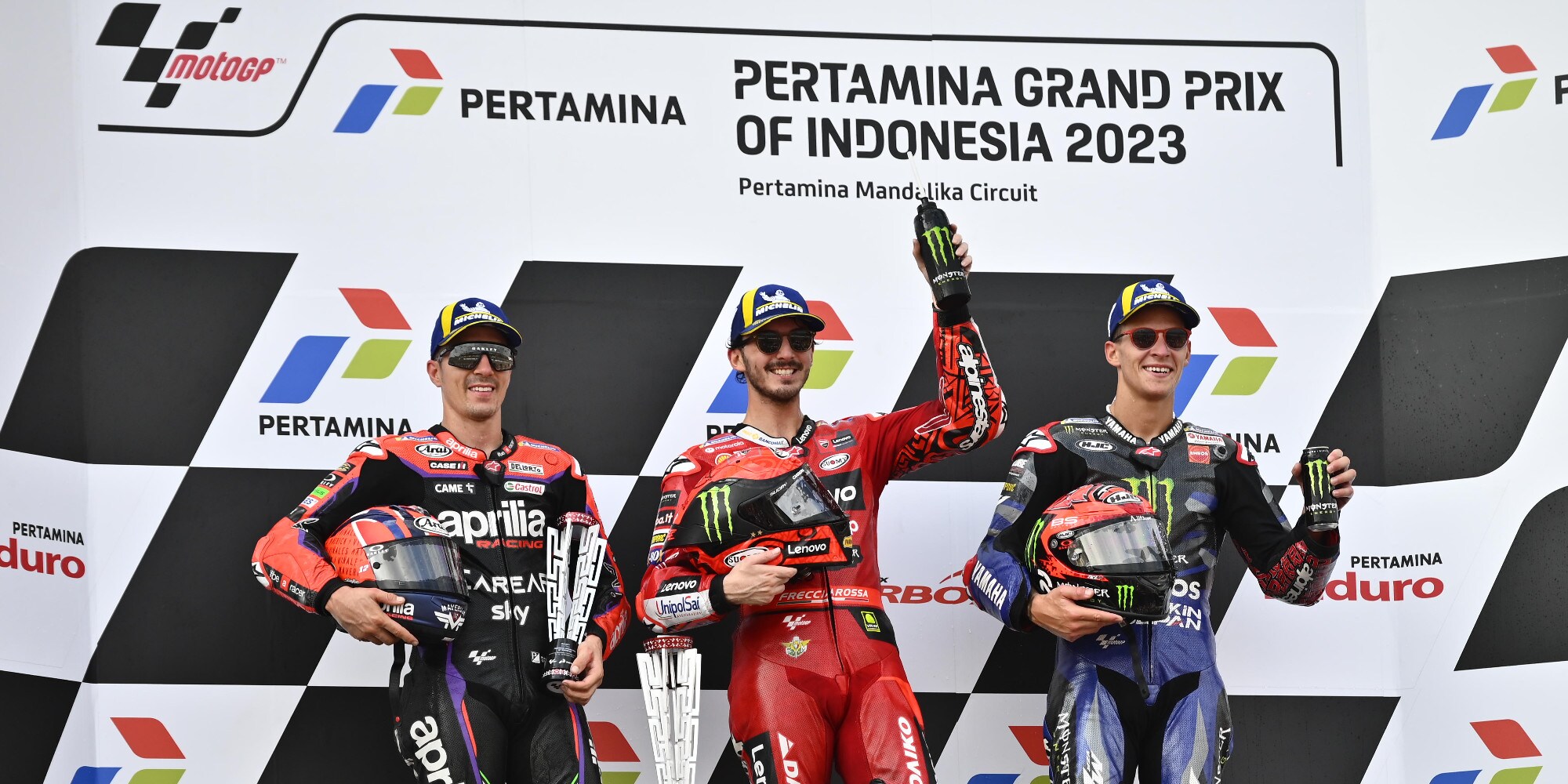 MotoGP Indonesia: le parole del podio di Mandalika