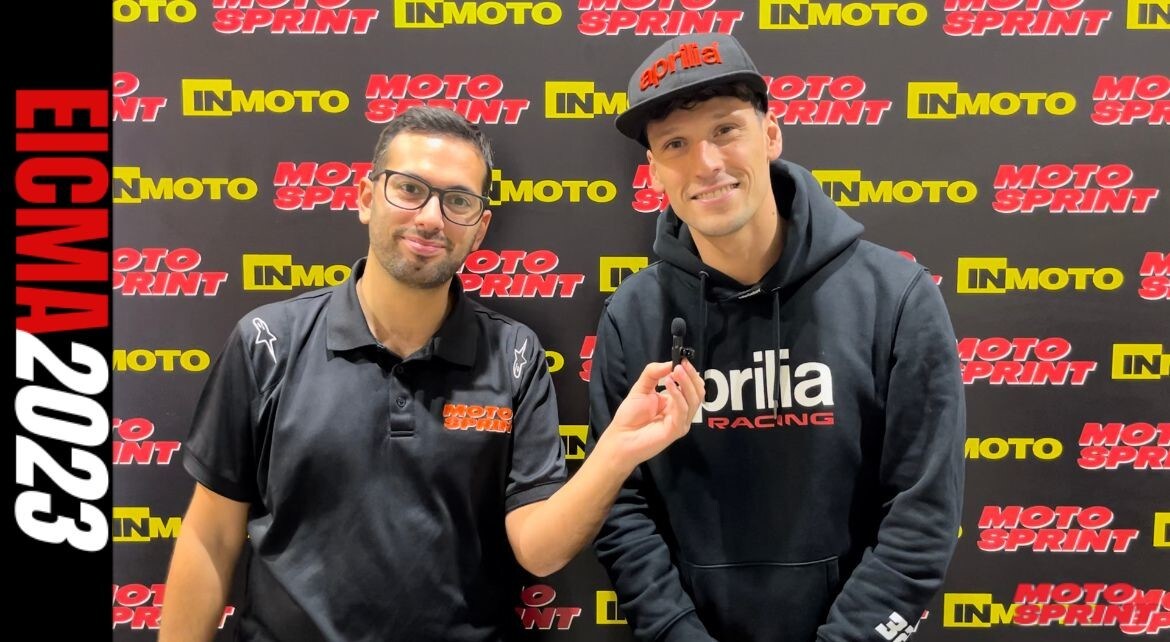 Savadori: "In Aprilia lavoriamo sui dettagli, per il mondiale dico Bagnaia" | Eicma 2023