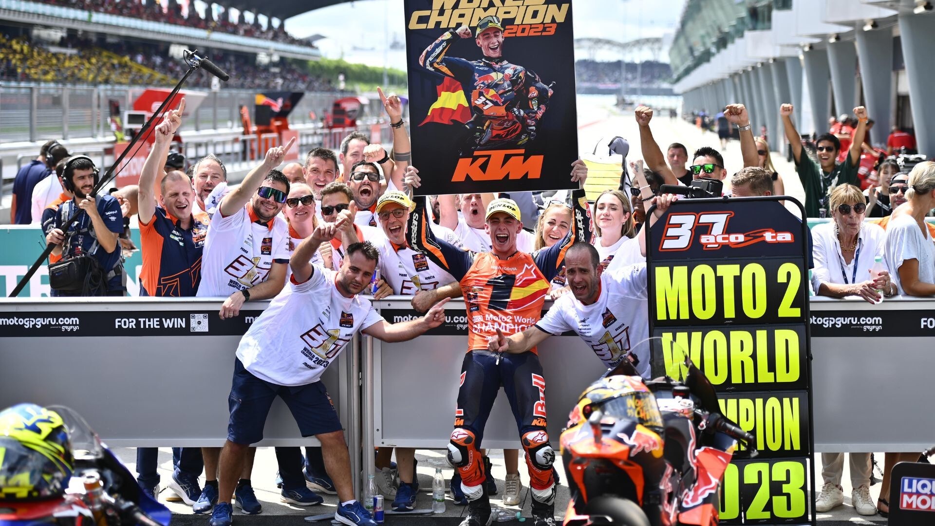 GP Malesia: la festa di Pedro Acosta, nuovo campione del mondo della Moto2