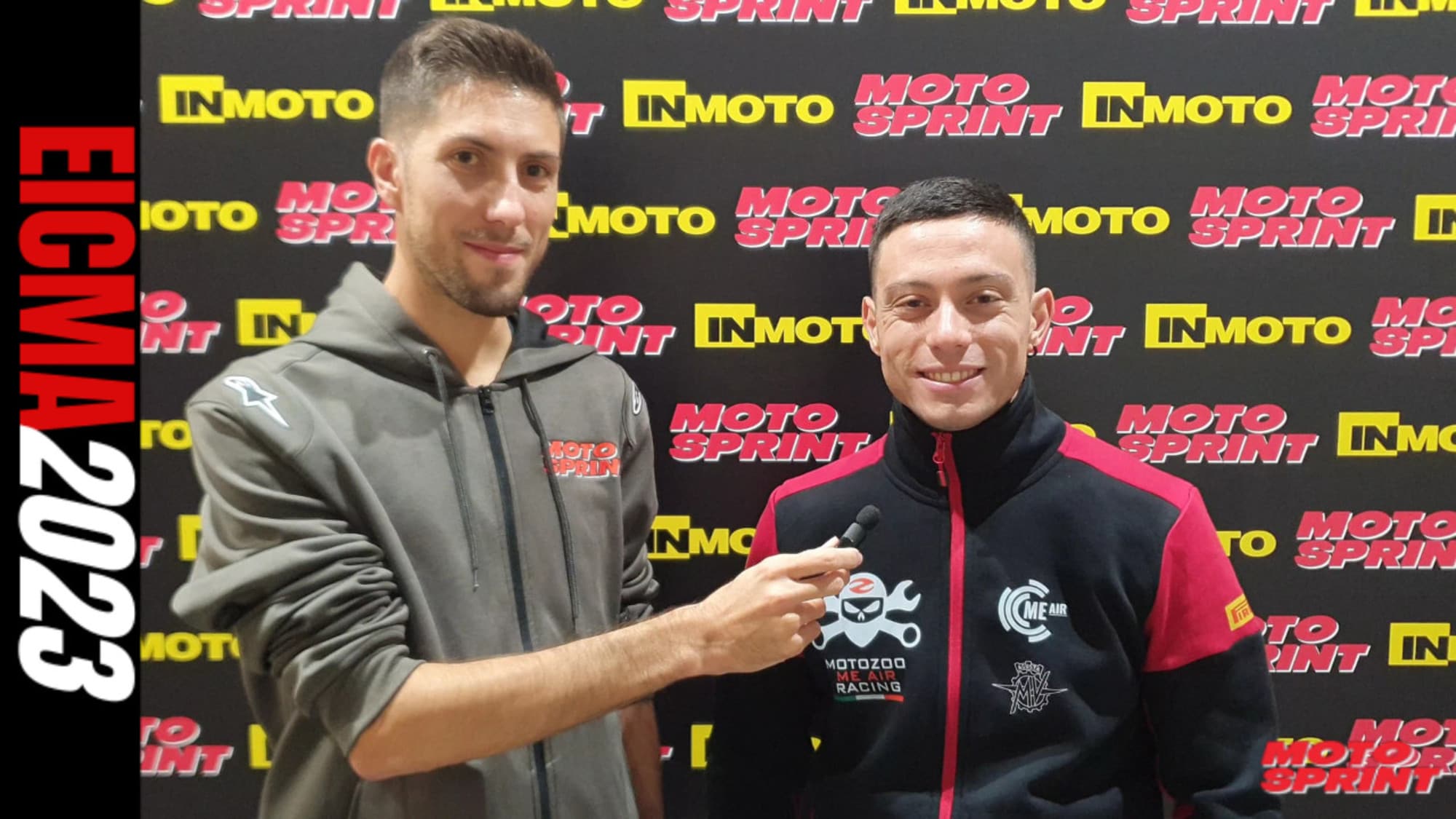 Federico Caricasulo: "Sono anni che provo a correre con MV, ora ce l'ho fatta" | EICMA 2023