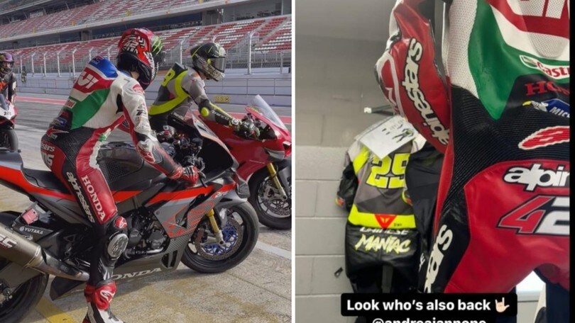 Andrea Iannone e Alex Rins in pista insieme come ai tempi MotoGP