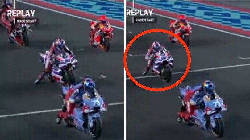 MotoGP Qatar: Jorge Martin, le foto della disastrosa partenza