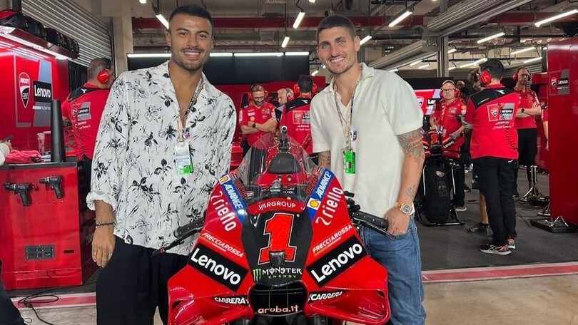 Verratti e Rafinha, le star del calcio incontrano la MotoGP in Qatar