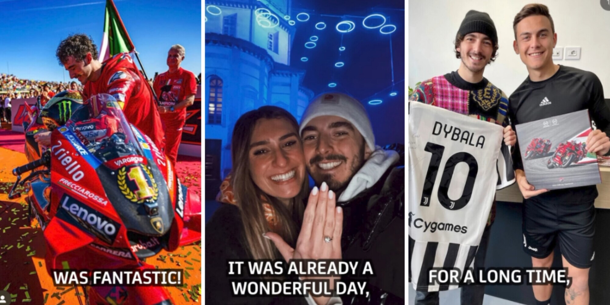 Bagnaia racconta i suoi amori: Juventus, Domizia e la MotoGP