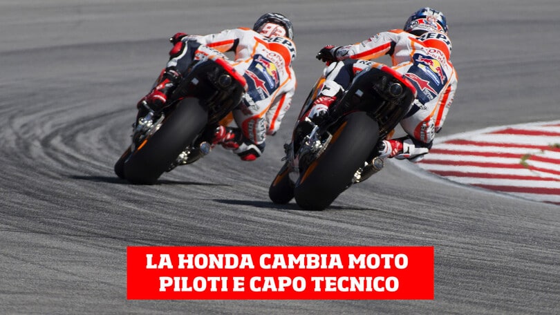 Honda cambia moto, piloti e capo tecnico