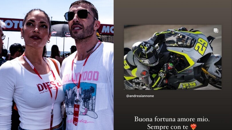 SBK, Andrea Iannone è libero: il tenero messaggio di Elodie