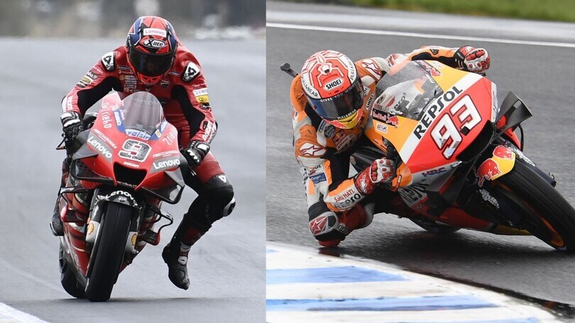 Da Marquez a Petrucci: i grandi specialisti delle gare sul bagnato