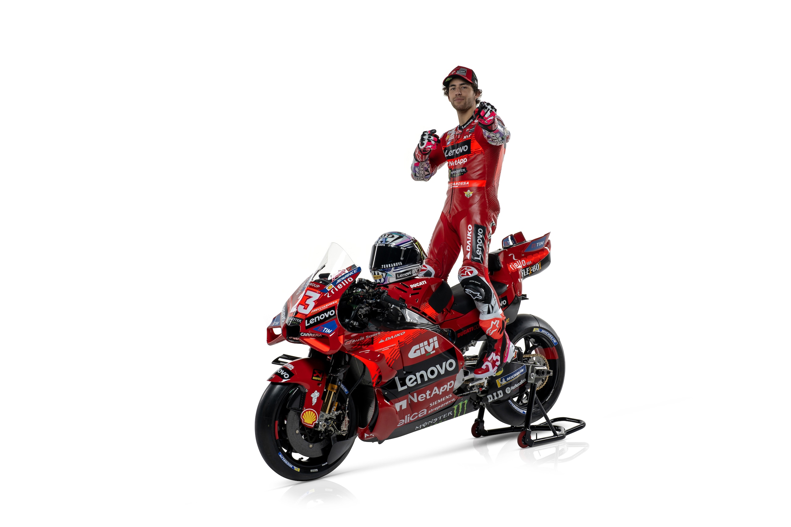 MotoGP: Enea Bastianini e la sua Ducati Desmosedici GP24