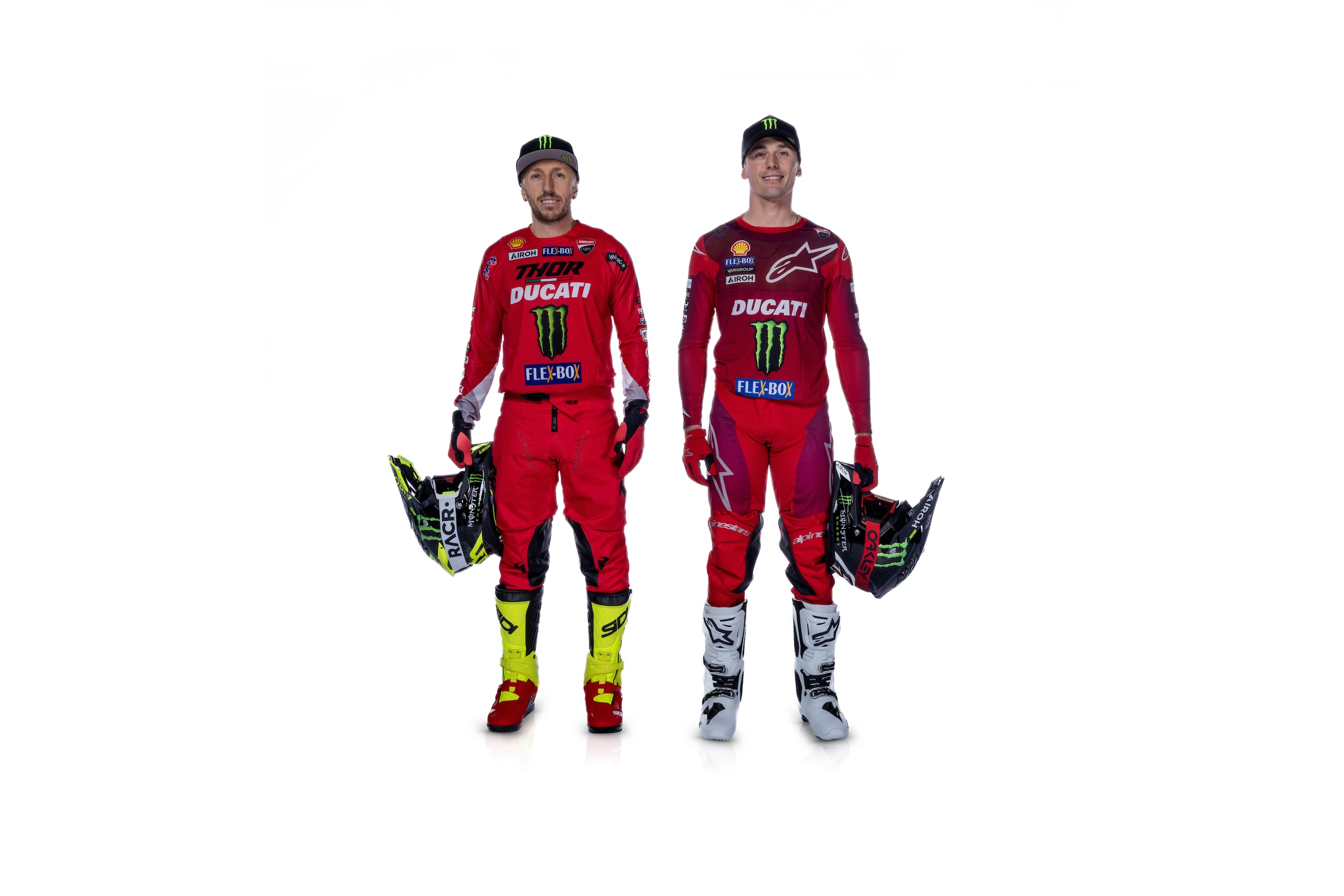 Ducati Cross: le foto della Rossa di Tony Cairoli e Alessandro Lupino
