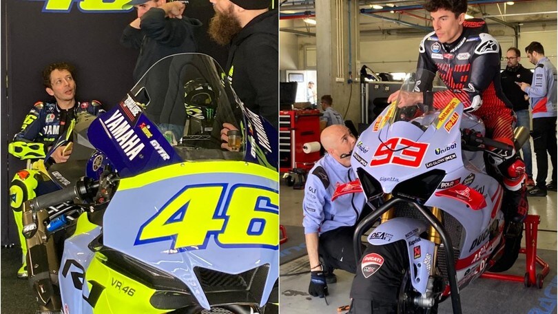 MotoGP: a Portimao Rossi e Marquez nuovamente in pista insieme