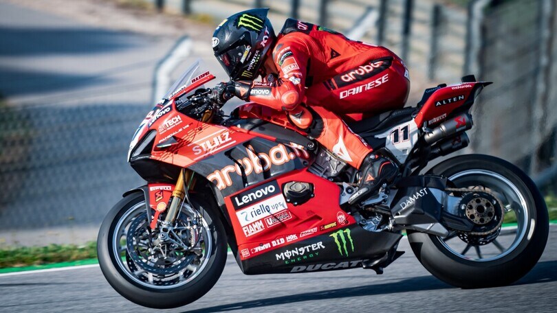 Test Portimao: Bulega il migliore del day 1, Rossi a meno di 2 secondi da Bagnaia