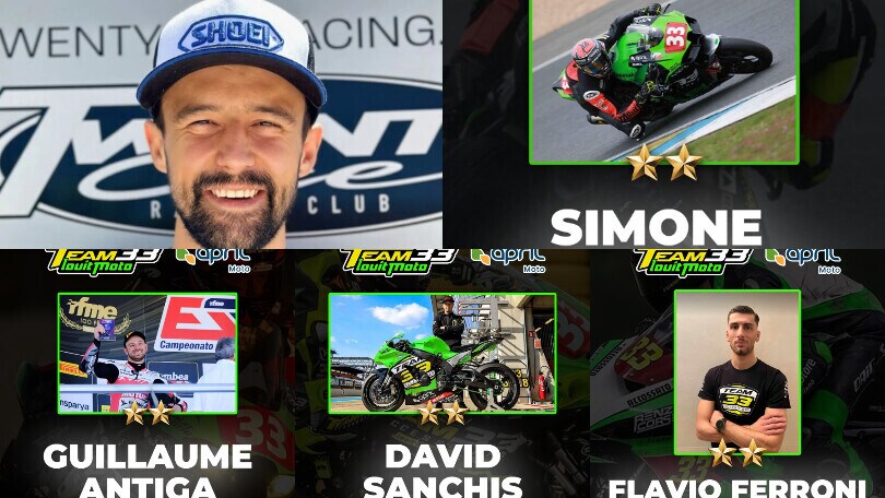 EWC: Krummenacher-Tati Team, Ferroni con Saltarelli in Louit Moto33