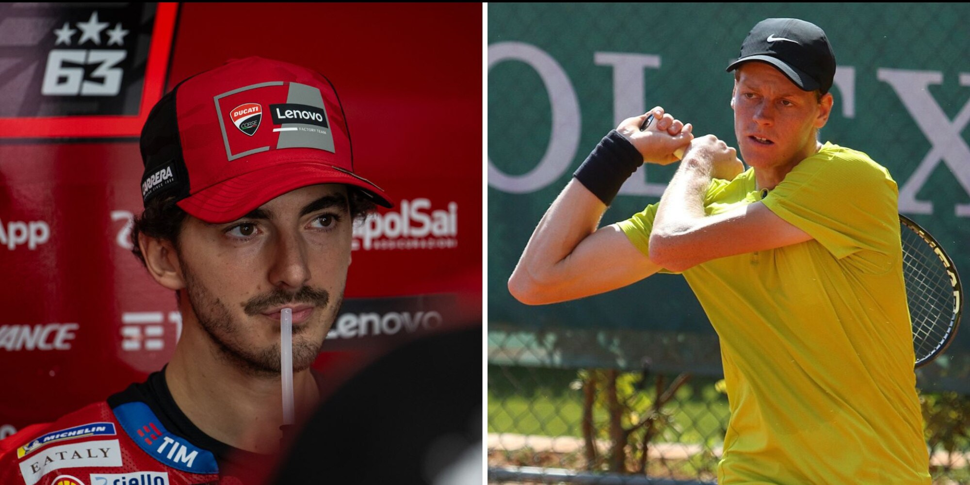 Pecco Bagnaia e Jannik Sinner: il nuovo volto dello sport italiano e mondiale