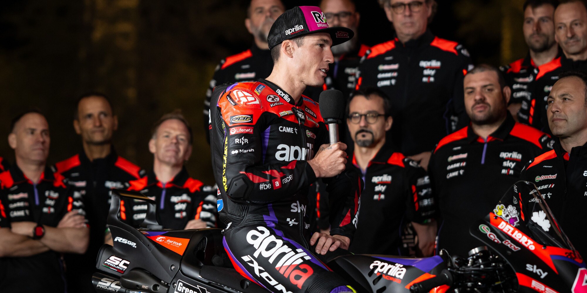 Presentazione Aprilia, A.Espargarò: "Obiettivo chiaro, la top 3 mondiale"