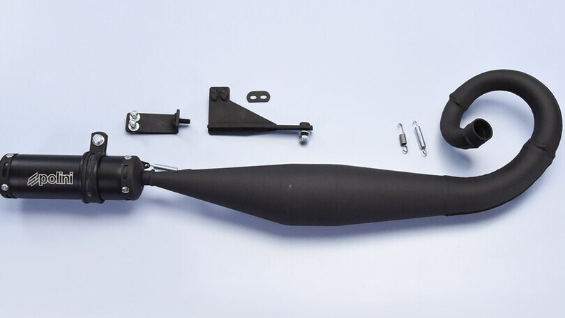 NUOVO IMPIANTO SCARICO POLINI FOR RACE PER CICLOMOTORI PIAGGIO