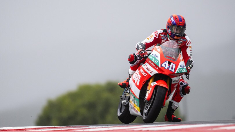 MotoE, Casadei vince la simulazione di gara a Portimao