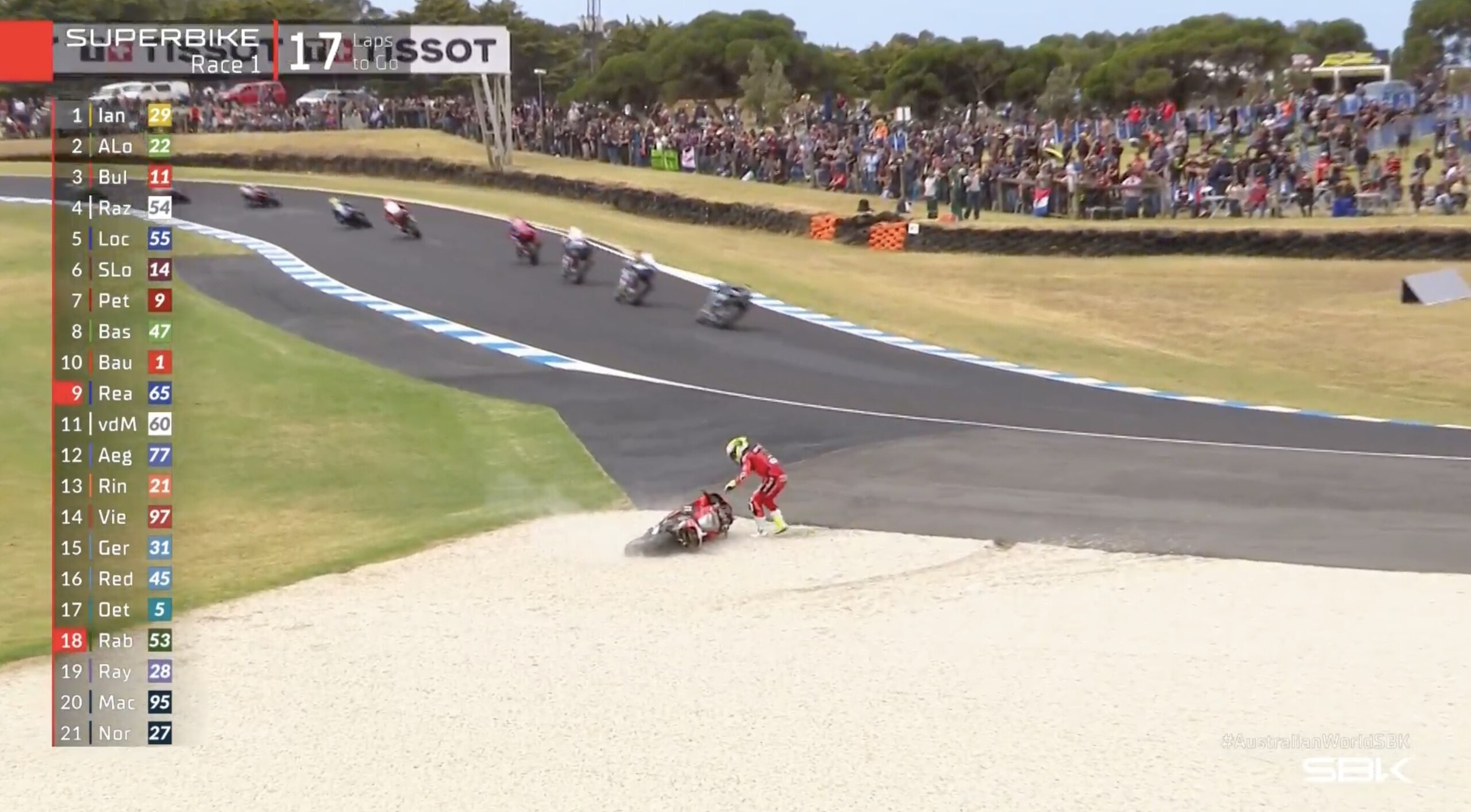 SBK, Phillip Island: Bautista a terra in gara 1!