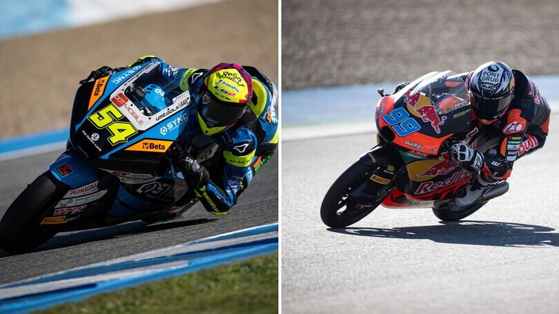 Test Jerez: Aldeguer il più rapido in Moto2, Rueda svetta in Moto3