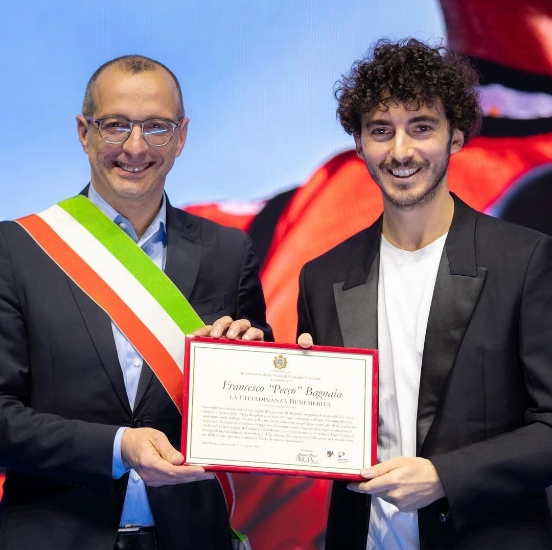 MotoGP, Bagnaia è cittadino onorario di Pesaro. Ecco le foto