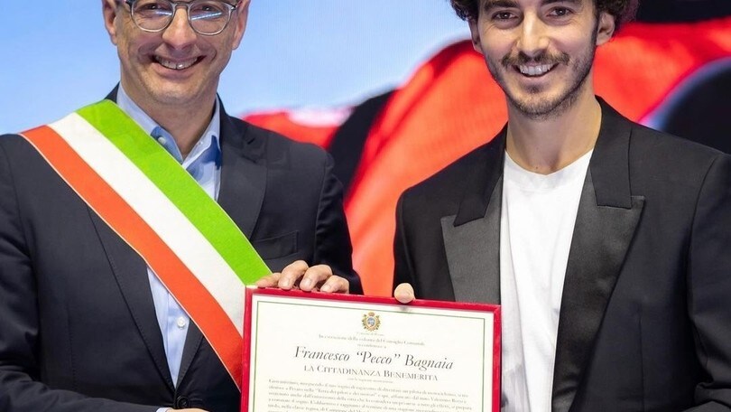 MotoGP, Bagnaia è cittadino onorario di Pesaro. Ecco le foto