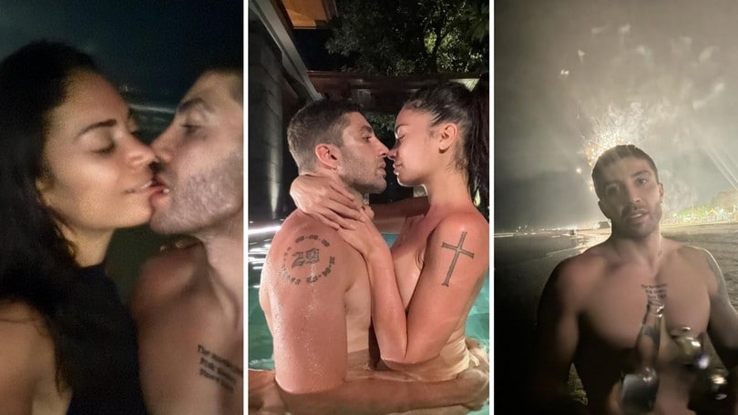 Elodie e Andrea Iannone nudi in piscina dopo la SBK Barcellona