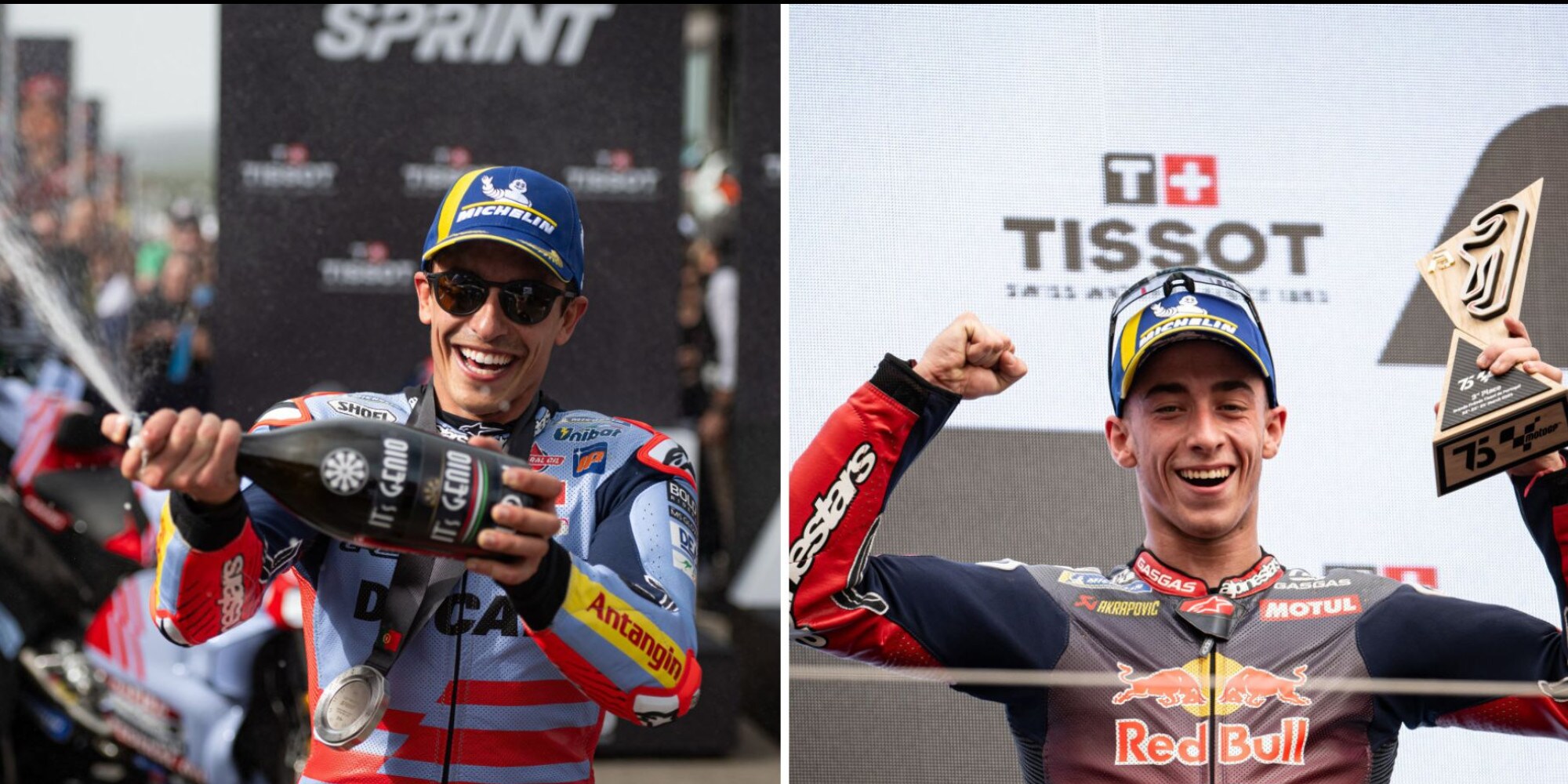 MotoGP, il giovane ed il vecchio: Acosta-Marquez come Rossi-Biaggi