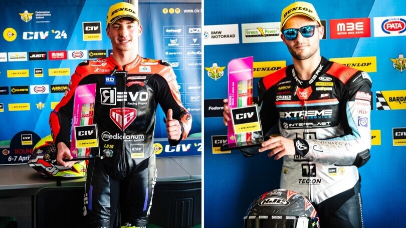 Dunlop CIV, Misano: le foto dei primi poleman del 2024