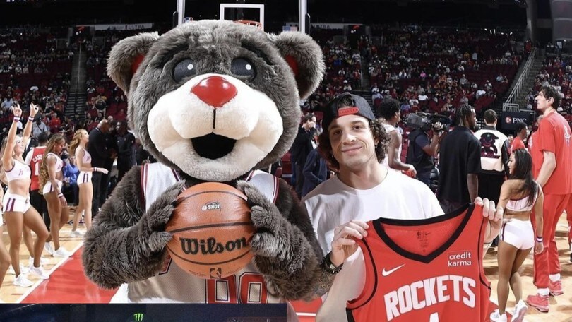 Quando NBA e il team VR46 si incontrano: Bezzecchi e Di Giannantonio a vedere gli Houston Rockets
